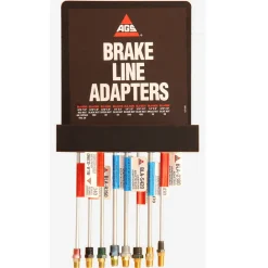 Galvanized Steel Brake Line Wall Display - Adapter Lines