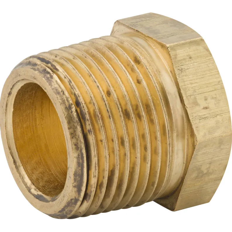 Hex Plug, Brass, 3/4" NPTM, Bag of 1