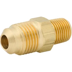 Male Connector, Brass, M(1/2-20 SAE), M(1/8 NPT),Bag of 1