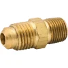 Male Connector, Brass, M(7/16-20 SAE), M(1/8 NPT),Bag of 1