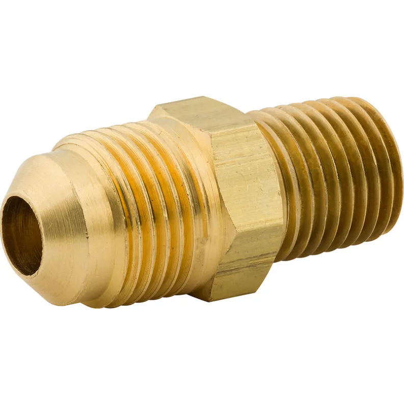 Male Connector, Brass, M(5/8-18 SAE), M(1/4 NPT),Bag of 1