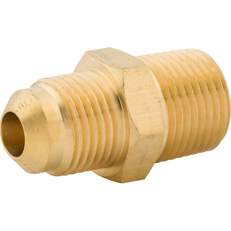 Male Connector, Brass, M(5/8-18 SAE), M(3/8 NPT),Bag of 1