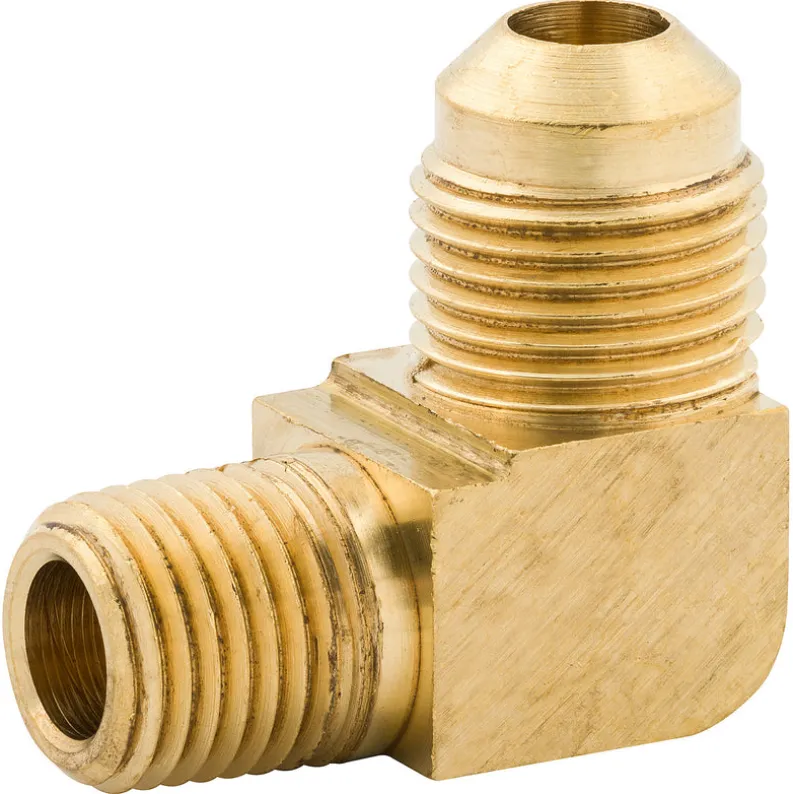 Male Elbow, Brass, M(5/8-18 SAE), M(1/4 NPT), Bag of 1