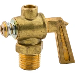 1/4" NPTM Brass Drain Cock, Bag of 1