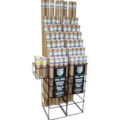 Poly-Armour PVF Steel Floor Display Domestic/Import/Adapter Lines