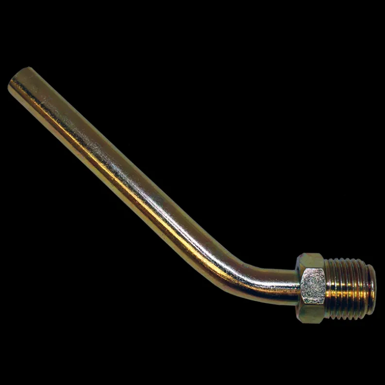 Power Steering Line Adapter 3/8" x 3" 45 Deg 5/8-18 Inv, 2 per bag