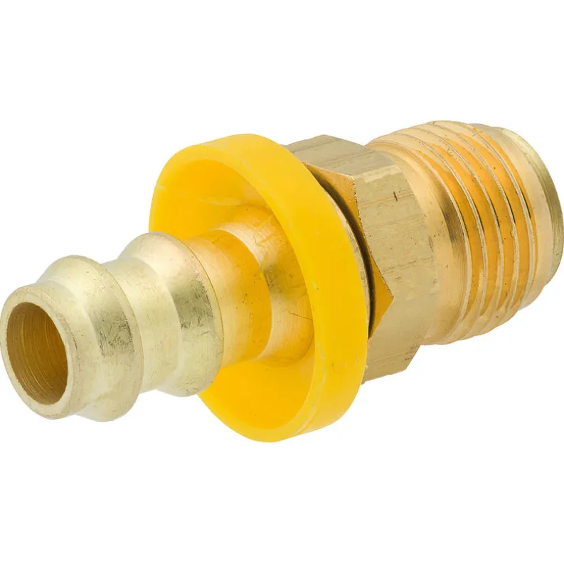 Push-On Swivel, Brass, 3/8" (5/8-18 I), Bag of 1