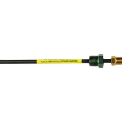 PVF Steel Brake Line Adapter 3/16" x 8" (3/8-24 Inverted) (1/2-20 Inverted)