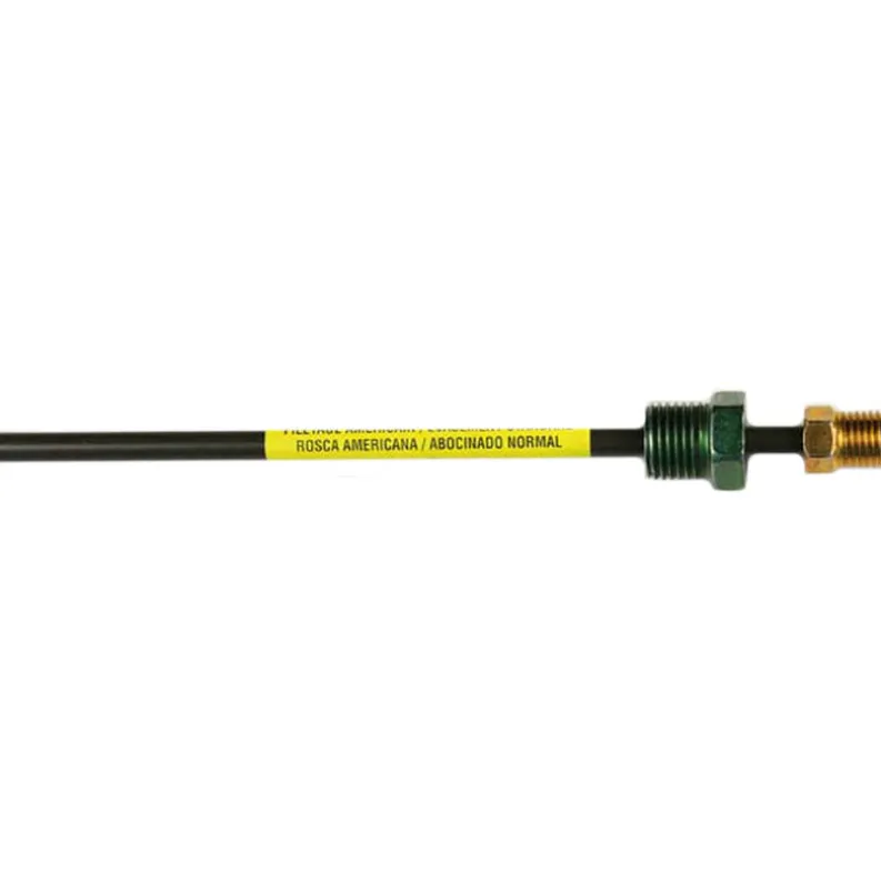 PVF Steel Brake Line Adapter 3/16" x 8" (3/8-24 Inverted) (1/2-20 Inverted)