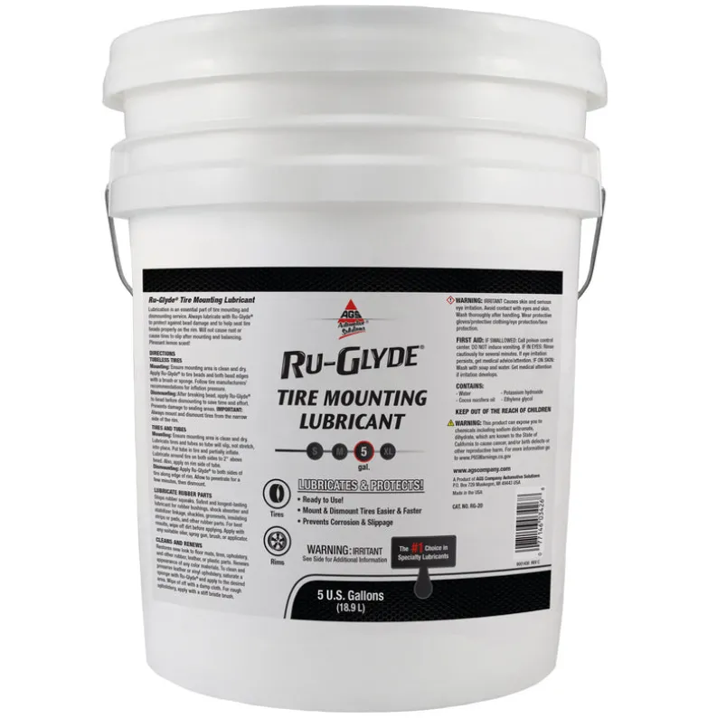 Ru-Glyde Tire Mounting and Rubber Lubricant, Pail, 5 gal