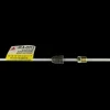 Steel Brake Line Adapter, 3/16" x 8" (3/8-24 Inverted)(M13x1.5 Bubble)