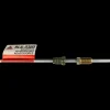 Steel Brake Line Adapter, 3/16" x 8" (3/8-24 Inverted)(M10x1.0 Bubble)