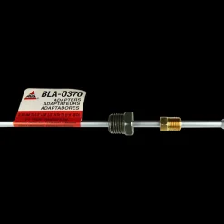 Steel Brake Line Adapter, 3/16" x 8" (3/8-24 Inverted)(9/16-18 Inverted)