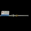 Steel Brake Line Adapter, 1/4" x 8" (7/16-24 Inverted)(1/2-20 Inverted)