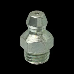 Steel Straight Grease Fitting, 16.3mm Length, Male (8x1.0mm)