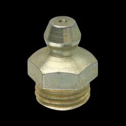 Steel Straight Grease Fitting, 15.5mm Length, Male (10x1.0mm)