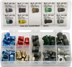 Tube Nut Fitting Assortment, 9 SKU, BLFA-1