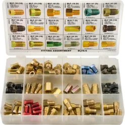 Tube Nut, Union, Adapter Fitting Assortment, 18 SKU, BLFA-6