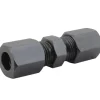 Union Compression, High Pressure, Black Oxide Coated Steel, 3/8"