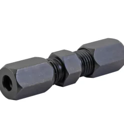 Union Compression, High Pressure, Black Oxide Coated Steel, 3/16", Card of 1
