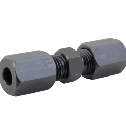 Union Compression, High Pressure, Black Oxide Coated Steel, 1/4, Card of 1