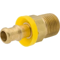 Union Push-On, Brass, 3/8" Bag of 10