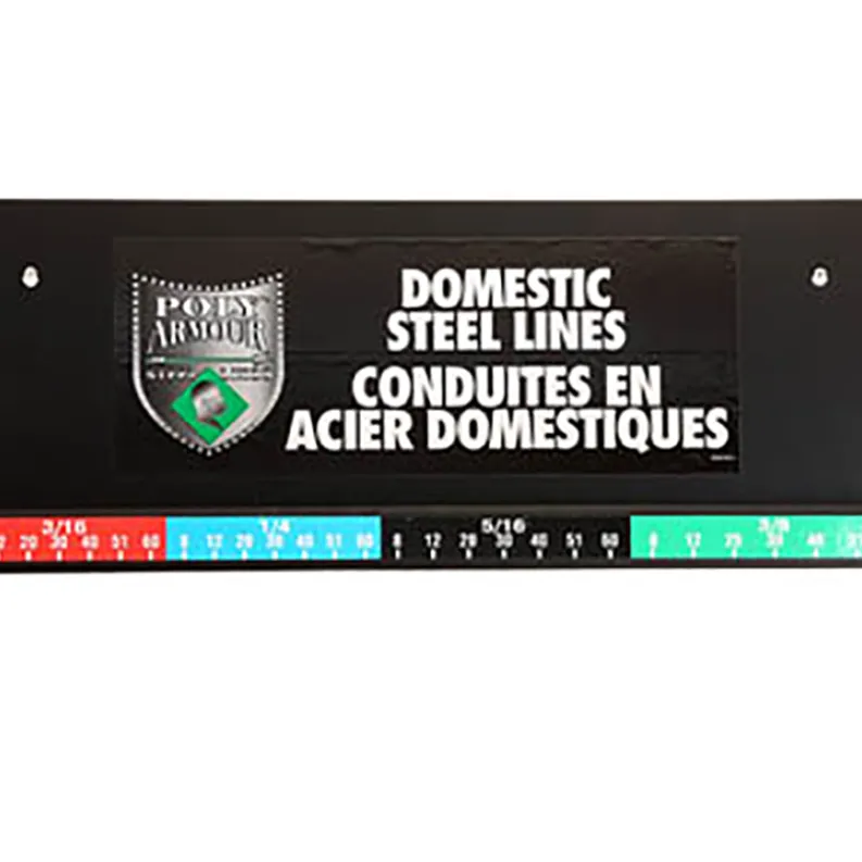 Wall Display, Poly-Armour PVF Steel Brake Lines Domestic, No Lines